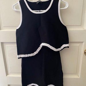 Bebe sample bandage top and skirt